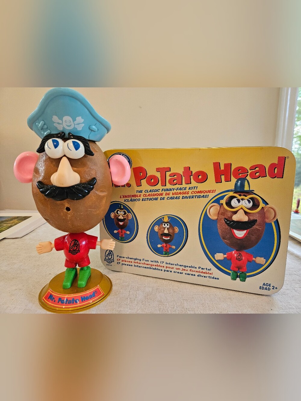 Mr. Potato Head Collector’s Edition Tin Hasbro 2002 Vintage Toy Read
